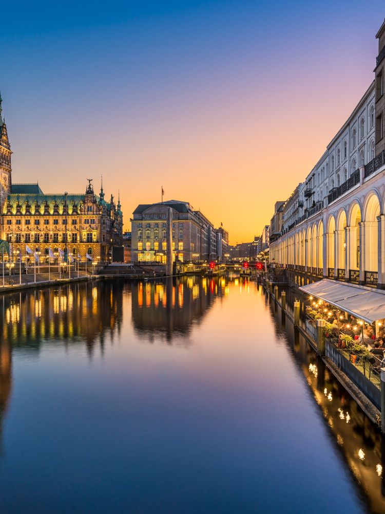 Blick auf Hamburg Elbe
